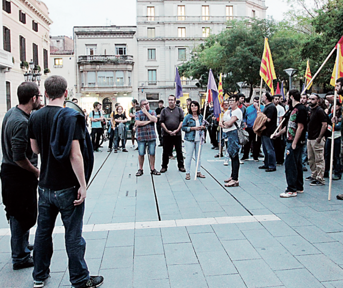 Dilluns al vespre es va fer una concentració a la plaça Sant Roc abans de la conèixer la decisió