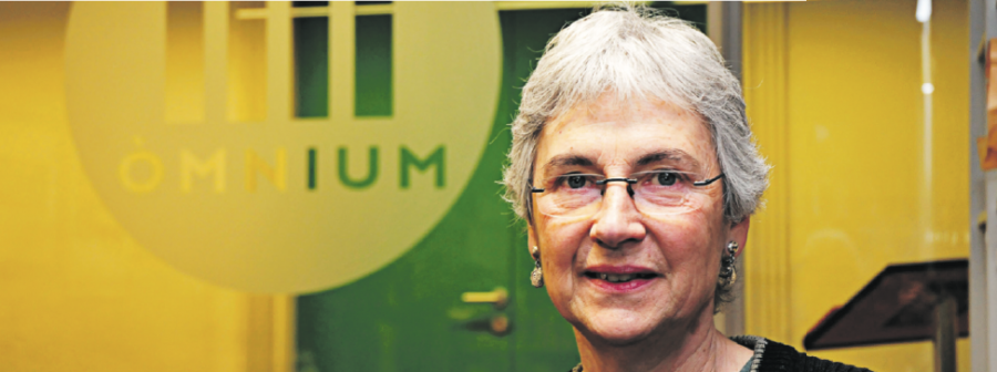 Muriel Casals en una imatge de quan era presidenta d’Òmnium Cultural entre el 2010 i el 2014