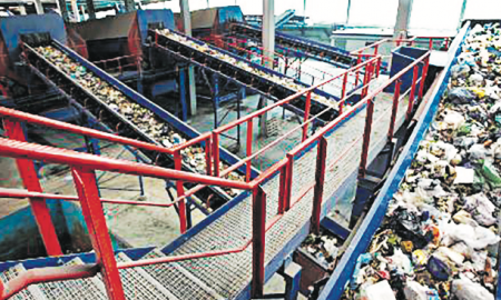 Vista de la planta de tractament de residus de Coll Cardús