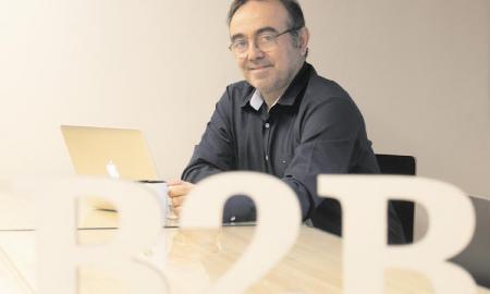 El fundador de B2Brouter, a la seu de l’empresa a Sabadell