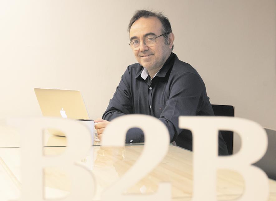 El fundador de B2Brouter, a la seu de l’empresa a Sabadell