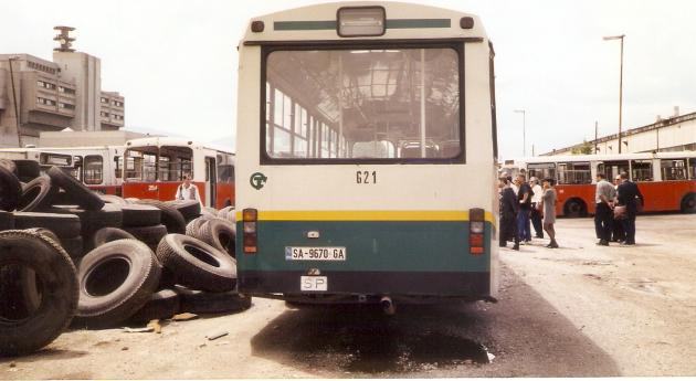 Un vehicle de TUS que s'havia cedit per refer la xarxa d'autobusos urbans / CEDIDA