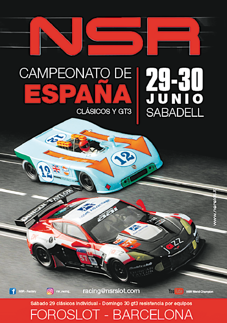 Cartell publicitari que anuncia les dues proves del campionat d’Espanya que se celebraran a Fira Sabadell