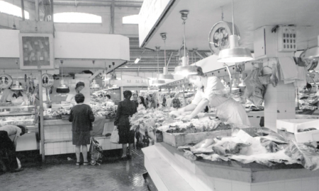 Peixateries del Mercat Central de Sabadell, l’octubre del 1977