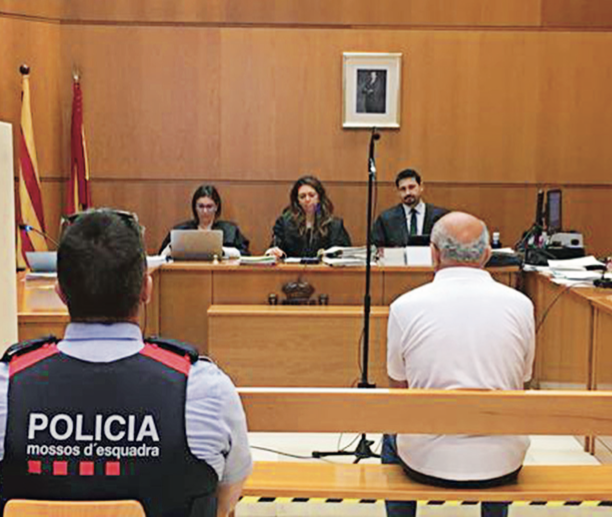 Foto dels judici al fals terapeuta de Sabadell