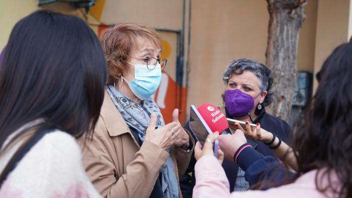 Victòria Pérez, mare d'en Treze a la Roda de Premsa d'aquest divendres / CEDIDA