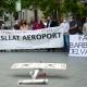 Concentrats per la seguretat de l'Aeroport de Sabadell aquest dilluns / Pau Quintana