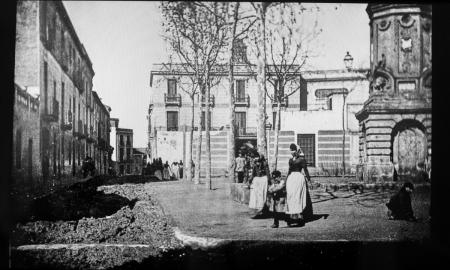 Plaça del Gas al 1884 / Cisco Raurell