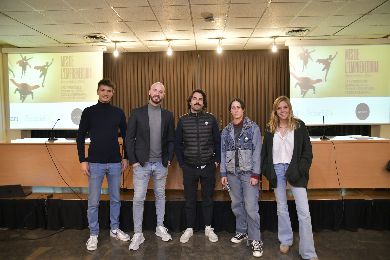 Martínez, Molina, Navarro, Marcial i Coll, a l'acte de la Xarxa Onion / LLUÍS FRANCO