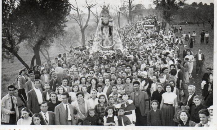 L'arribada de la verge de la Fuensanta a Sabadell, l'any 1952 / CEDIDA (Hermandad Nuestra Señora Virgen de la Fuensanta)