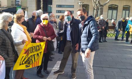 L'exconseller de Territori i Sostenibilitat, Josep Rull, a la plaça de Sant Roc / CEDIDA
