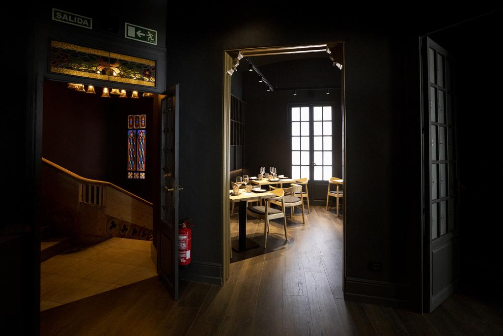 El primer pis del restaurant, una combinació dels elements patrimonials i de l'espai del restaurant / VICTÒRIA ROVIRA