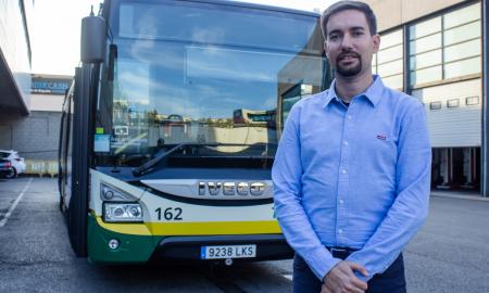 El gerent de TUS, Xavier Andreo, a la seu de Transports Urbans de Sabadell / Víctor Castillo