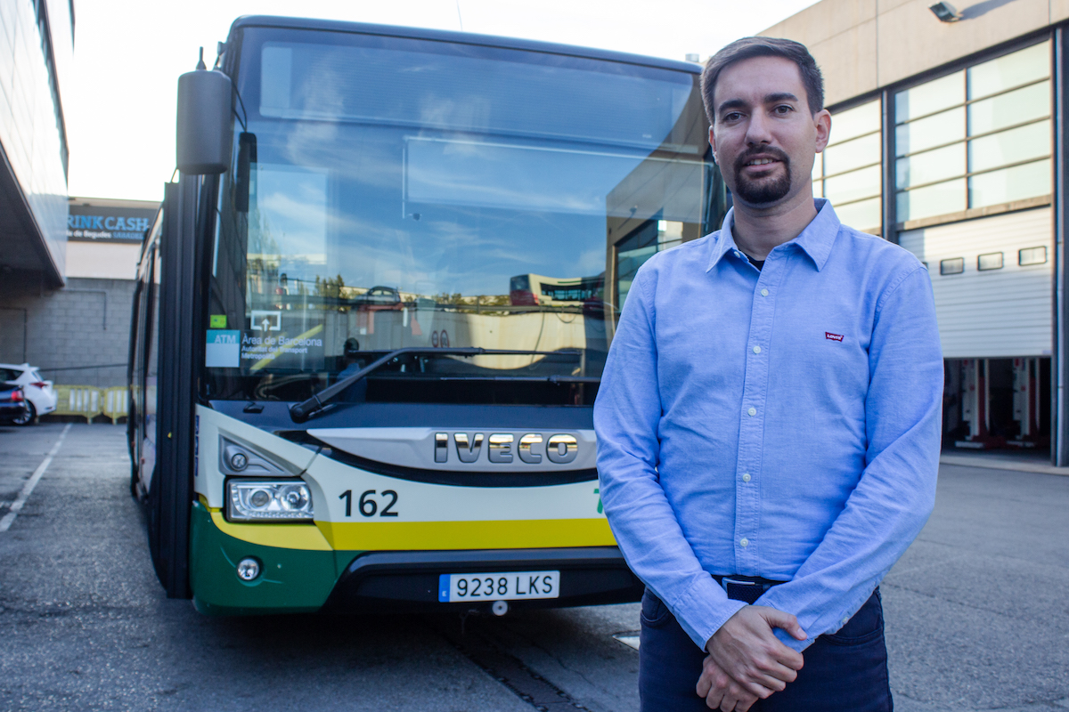 El gerent de TUS, Xavier Andreo, a la seu de Transports Urbans de Sabadell / Víctor Castillo