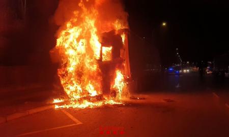 Incendi d'un camió a Sabadell