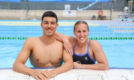 Álex Castejón i Marina Garcia, parella i nedadors del Club Natació Sabadell