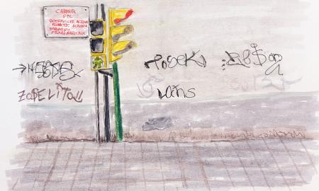 Grafitis a un carrer de Sabadell / NÚRIA MANONELLAS
